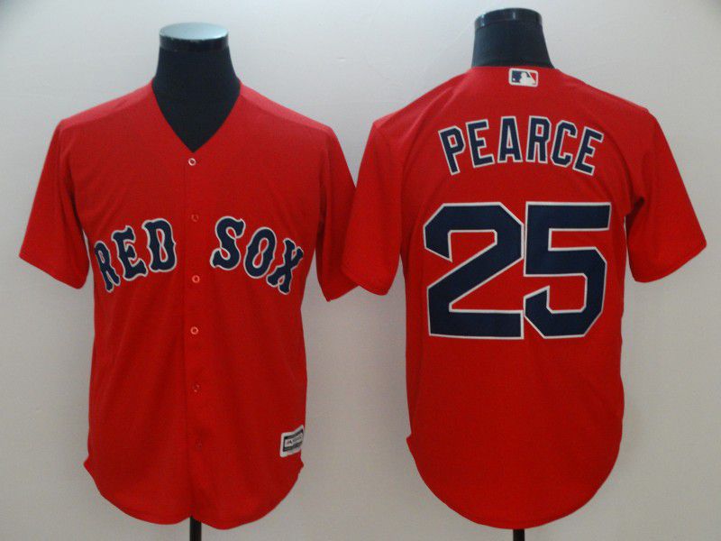Men Boston Red Sox #25 Pearce Red Game MLB Jerseys->boston red sox->MLB Jersey